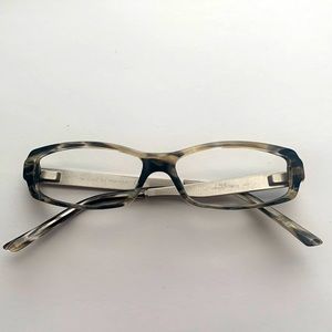 Gucci Grey/Black Marble and Metallic Eyeglass Frames GG2940/STRASS LGX